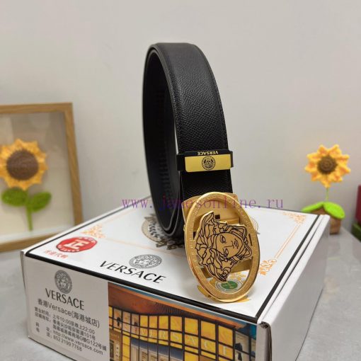 Versace automatic beltMaterial: Leather Belt with 100% Head Layer. The leather belt is guara gk7fyusp - Image 4