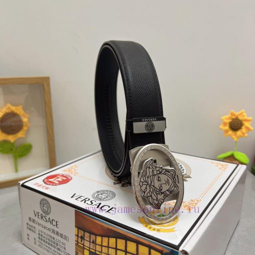 Versace automatic beltMaterial: Leather Belt with 100% Head Layer. The leather belt is guara bel52r57 - Image 2