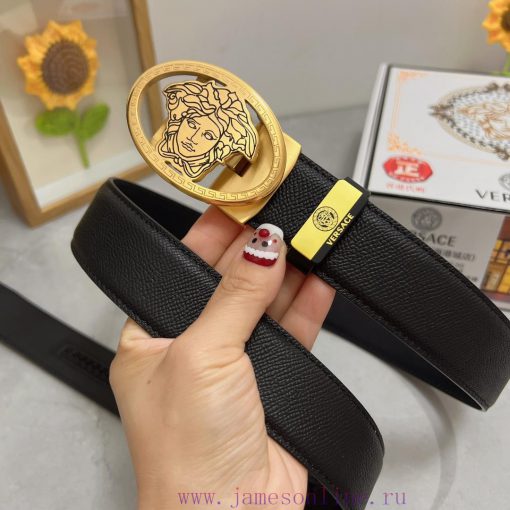 Versace automatic beltMaterial: Leather Belt with 100% Head Layer. The leather belt is guara gk7fyusp - Image 8