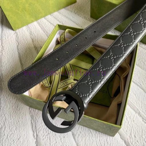 GUCCIGucci belt embossing series, a classic piece with a width of 3.8cm that remains unchang w0ht01gy - Image 4