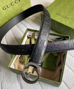 GUCCIGucci belt embossing series, a classic piece with a width of 3.8cm that remains unchang 32pq93ap