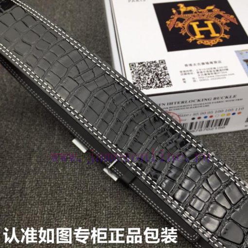 Hermes Hermes crocodile patternGrade: Italian imported 100% top layer cowhide, Hermes. Herm 2lvh2zbb - Image 9
