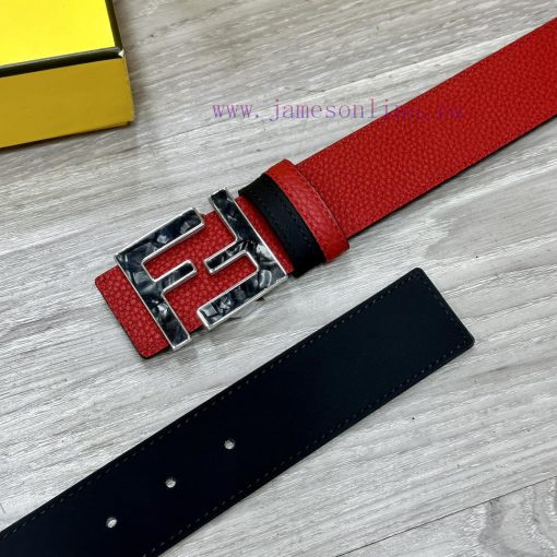 FENDL 40MM wide double-sided original calf leather with a single ruthenium palladium plated 6f18y3tn - Image 4