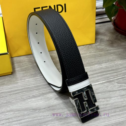 FENDL 40MM wide double-sided original calf leather with a single ruthenium palladium plated a1h72hza - Image 5