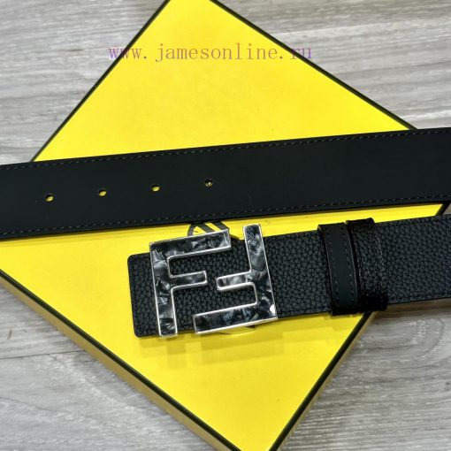 FENDL 40MM wide double-sided original calf leather with a single ruthenium palladium plated jewzu6p7 - Image 3