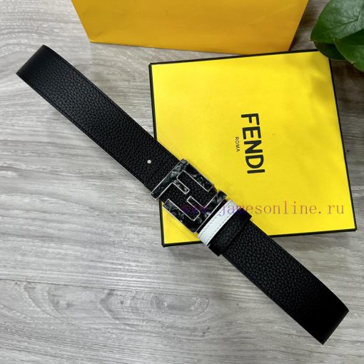 FENDL 40MM wide double-sided original calf leather with a single ruthenium palladium plated a1h72hza - Image 7