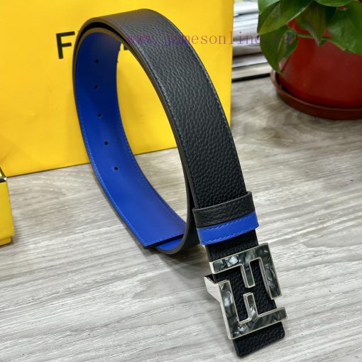 FENDL 40MM wide double-sided original calf leather with a single ruthenium palladium plated if73boar - Image 5