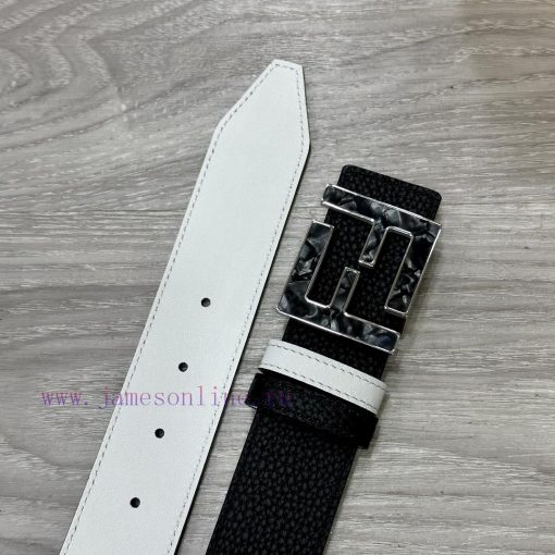 FENDL 40MM wide double-sided original calf leather with a single ruthenium palladium plated a1h72hza - Image 8