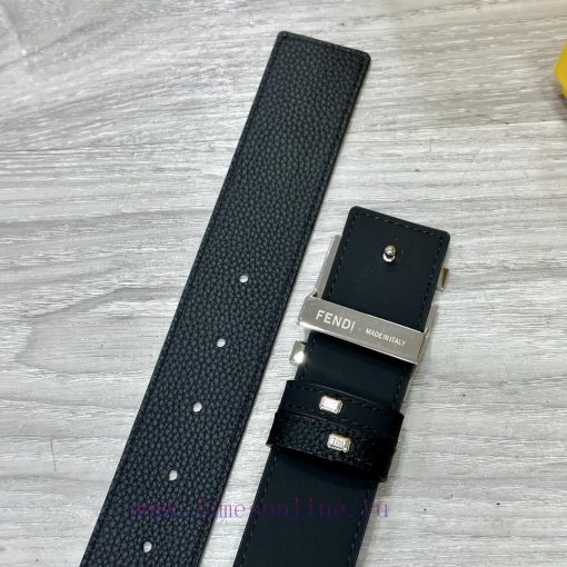 FENDL 40MM wide double-sided original calf leather with a single ruthenium palladium plated jewzu6p7 - Image 9