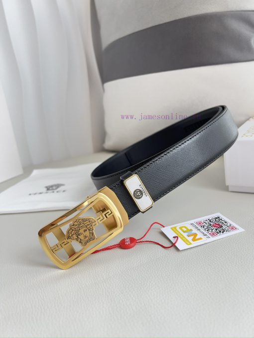 Versace Versace. ️ Belt and belt automatic beltAutomatic belt, classic head buckle made of p obatwlg7 - Image 3