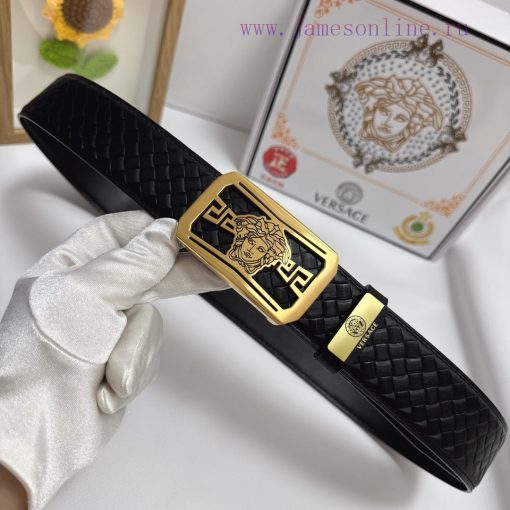 Versace. VersaceMaterial: Leather Belt with 100% Head Layer. The leather belt is guaranteed h71zyscj - Image 5