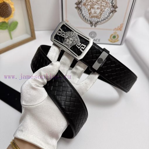 Versace. VersaceMaterial: Leather Belt with 100% Head Layer. The leather belt is guaranteed ser96tks - Image 5