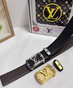 LV... Louis VuittonMaterial: Leather Belt with 100% Head Layer. The leather belt is guarante wf2uu174