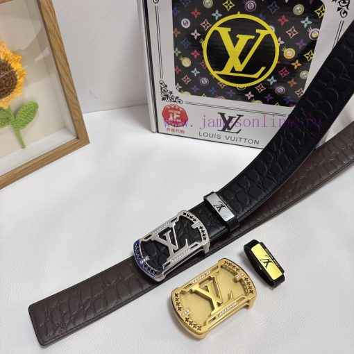 LV... Louis VuittonMaterial: Leather Belt with 100% Head Layer. The leather belt is guarante wf2uu174