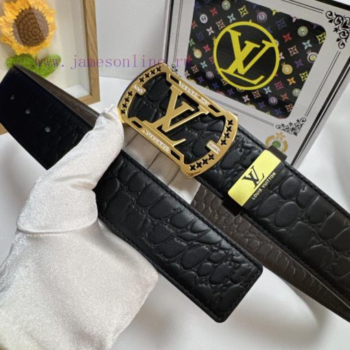 LV... Louis VuittonMaterial: Leather Belt with 100% Head Layer. The leather belt is guarante juvjkcjv - Image 4