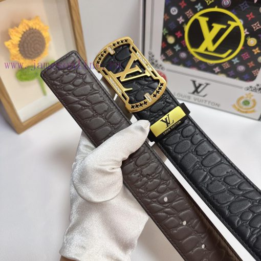 LV... Louis VuittonMaterial: Leather Belt with 100% Head Layer. The leather belt is guarante juvjkcjv - Image 9