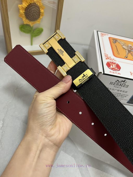 Hermes Hermès  Material: Leather Belt with 100% Head Layer. The leather belt is guaranteed t cktuzlae - Image 9
