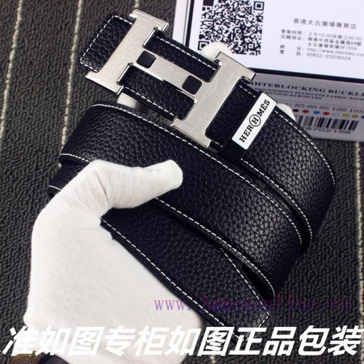 Hermes Her..mes️Identify and receive a punch as a giftMaterial: 100% head layer cowhide belt hr3lrb9s - Image 3