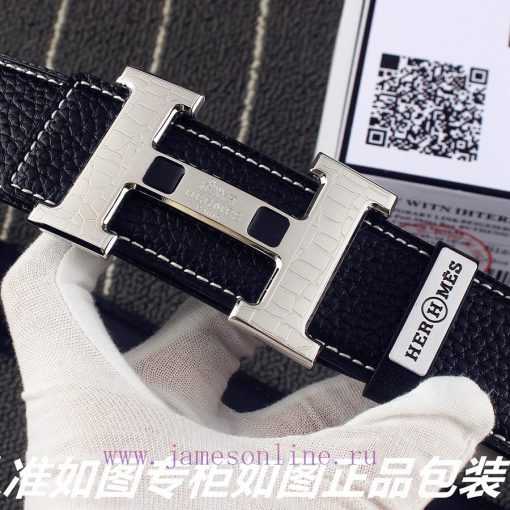 Hermes Her..mes️Identify and receive a punch as a giftMaterial: 100% head layer cowhide belt hr3lrb9s - Image 6