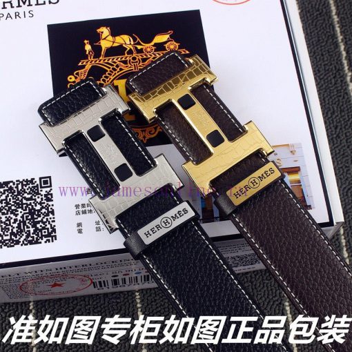 Hermes Her..mes️Identify and receive a punch as a giftMaterial: 100% head layer cowhide belt hr3lrb9s - Image 9