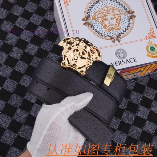 Versace ️. 0Material: 100% top layer cowhide belt, ensuring genuine leather belt, finely cra l1scp21x - Image 3