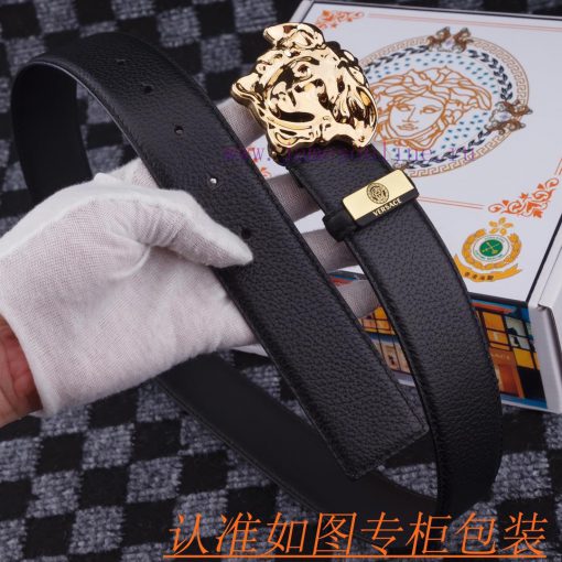 Versace ️. 0Material: 100% top layer cowhide belt, ensuring genuine leather belt, finely cra l1scp21x - Image 7