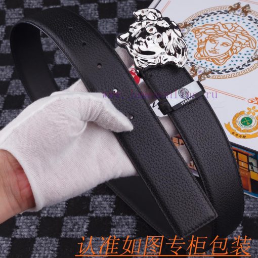 Versace ️. 0Material: 100% top layer cowhide belt, ensuring genuine leather belt, finely cra l1scp21x - Image 8