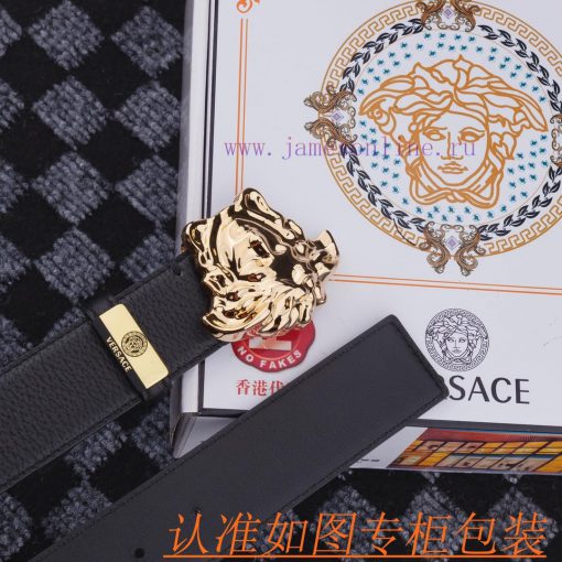 Versace ️. 0Material: 100% top layer cowhide belt, ensuring genuine leather belt, finely cra l1scp21x - Image 9