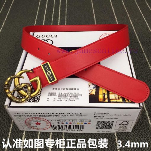 Gucci. GUCCICouple style width 3.4m/4.0mGrade: Italian imported 100% top layer cowhide, Gucc 0dbc6vn2 - Image 7