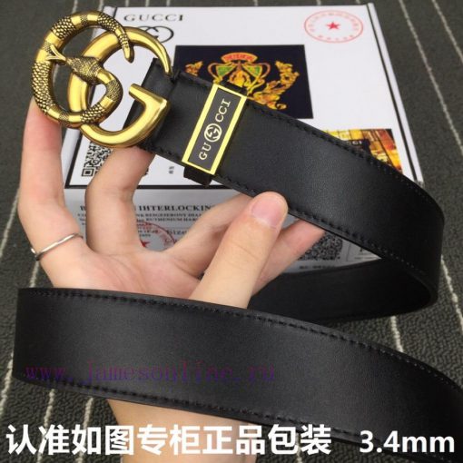 Gucci. GUCCICouple style width 3.4m/4.0mGrade: Italian imported 100% top layer cowhide, Gucc bawk8h0j - Image 4