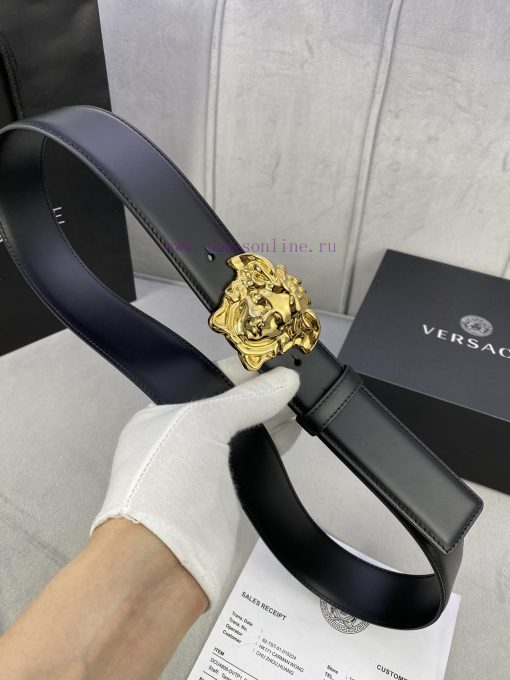 ️, Width 4.0cm Versace This original Versace belt is adorned with the Versace logo 3D Medusa scrzsp82 - Image 8