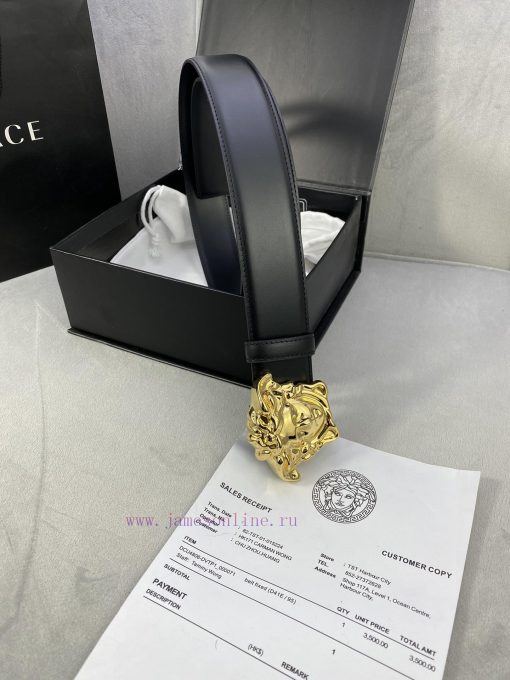 ️, Width 4.0cm Versace This original Versace belt is adorned with the Versace logo 3D Medusa scrzsp82 - Image 10