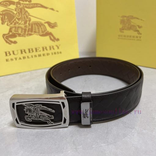 BurberryMaterial: Leather Belt with 100% Head Layer. The leather belt is guaranteed to be ge z04y2efm - Image 3