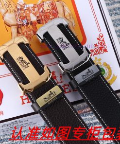 Men's belt HermesMen's leather belt is made of 100% head layer cowhide, ensuring that the 24 gqemin2n