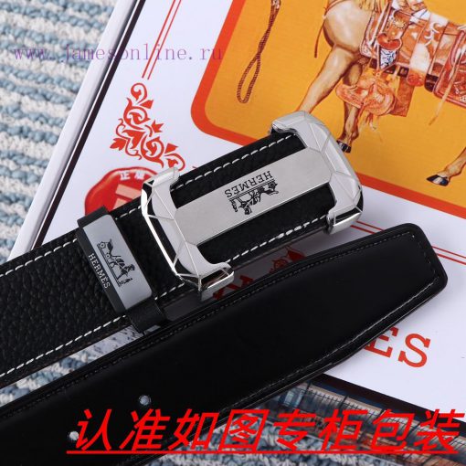 Men's belt HermesMen's leather belt is made of 100% head layer cowhide, ensuring that the 24 gqemin2n - Image 9