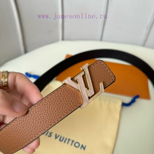 Width 30mm 𝕃𝕠𝕦𝕚𝕤𝕧𝕦𝕚𝕥𝕥𝕠𝕟 Lvjia's new SS23 limited edition women's belt classic double-sided c ov3elx96 - Image 7