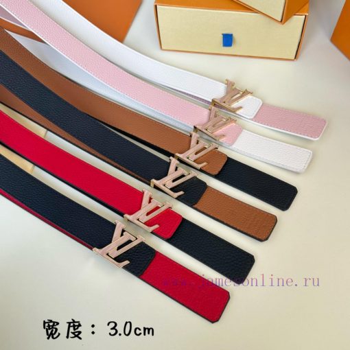 Width 30mm 𝕃𝕠𝕦𝕚𝕤𝕧𝕦𝕚𝕥𝕥𝕠𝕟 Lvjia's new SS23 limited edition women's belt classic double-sided c ov3elx96 - Image 9
