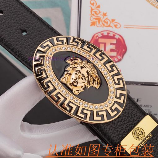 Belt belt Versace cowhide beltMen's belt material: 100% head layer cowhide belt, guaranteed ghahyhc6 - Image 6