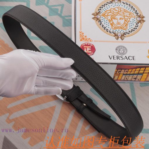 Belt belt Versace cowhide beltMen's belt material: 100% head layer cowhide belt, guaranteed ghahyhc6 - Image 9