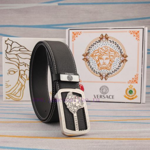 Belt belt Versace cowhide beltMen's belt material: 100% head layer cowhide belt, guaranteed lpv6jmfr - Image 8
