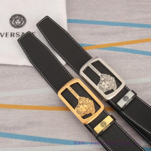 Belt belt Versace cowhide beltMen's belt material: 100% head layer cowhide belt, guaranteed lpv6jmfr - Image 10