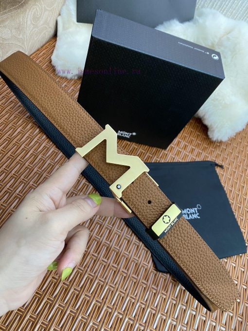 MontblancMaterial: Leather Belt with 100% Head Layer. The leather belt is guaranteed to be g pqiy2shc - Image 5