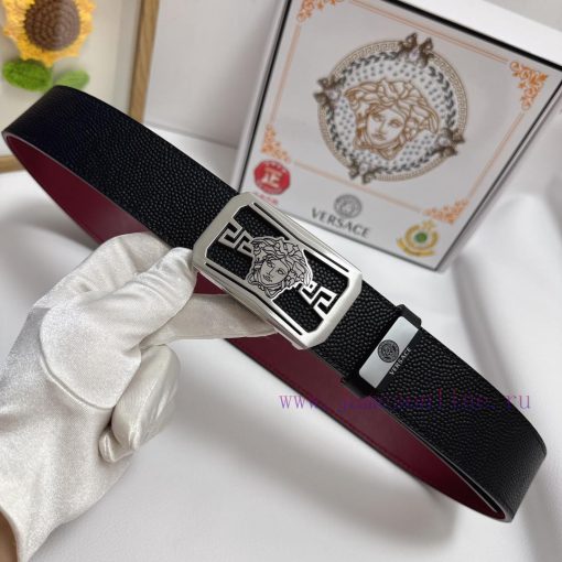 Versace. VersaceMaterial: Leather Belt with 100% Head Layer. The leather belt is guaranteed m13o43sy - Image 5