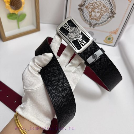 Versace. VersaceMaterial: Leather Belt with 100% Head Layer. The leather belt is guaranteed vi4fs14x - Image 5