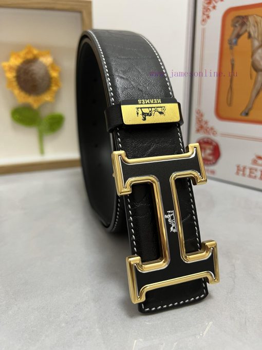 Hermes Hermès  Material: Leather Belt with 100% Head Layer. The leather belt is guaranteed t d6jt64ze - Image 4