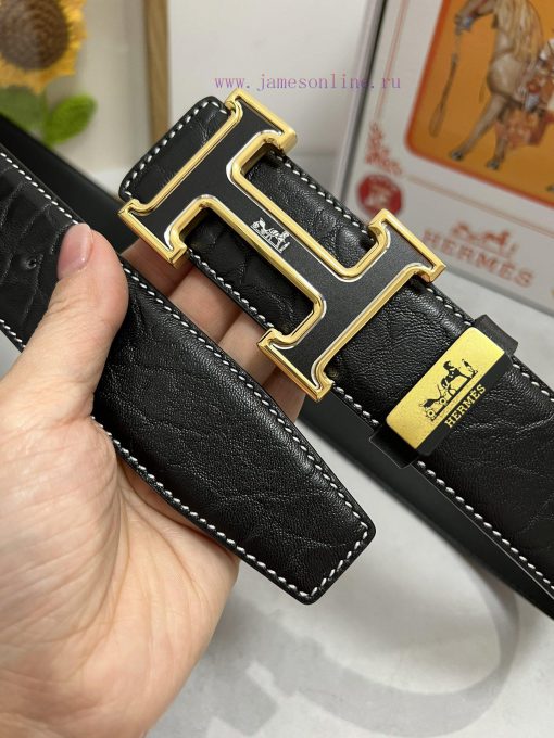 Hermes Hermès  Material: Leather Belt with 100% Head Layer. The leather belt is guaranteed t d3rqq8d0 - Image 4