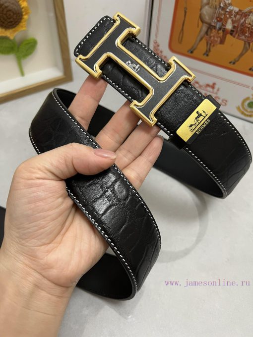 Hermes Hermès  Material: Leather Belt with 100% Head Layer. The leather belt is guaranteed t d3rqq8d0 - Image 5