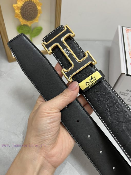 Hermes Hermès  Material: Leather Belt with 100% Head Layer. The leather belt is guaranteed t d3rqq8d0 - Image 9