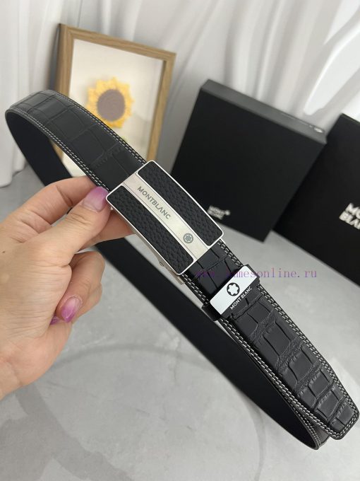 Montblanc Automatic BeltMaterial: Leather Belt with 100% Head Layer. The leather belt is gua pkihk7wz - Image 4