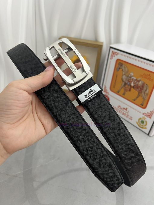 Hermes Herm è s automatic beltMaterial: Leather Belt with 100% Head Layer. The leather belt oro0ai83 - Image 3